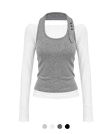 Lea Halter Layered Slim Top