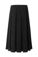 Classic pleats skirt - black