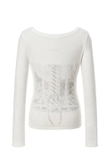 Silhouette tee - ivory
