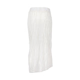  LAYERED STRAP LONG SKIRT _ Ivory 
