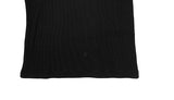 Log Rib Basic Boat Neck T-Shirt