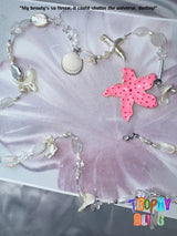Natural Pearl Crystal Flower Necklace