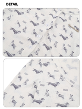 Mini Dog Printed Cardigan Top Set