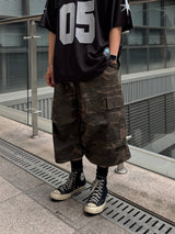 camo cargo cotton shorts