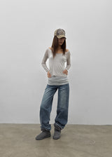 [MADE] Glot Low-Waist Straight Denim Pants