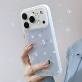 ウィンタースノーマンスノーフレークマットiPhoneケース