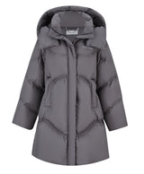13DE MARZO Bear Puffer Down Jacket Grey