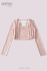モブ レオパード スリーピース トレーディング セットアップ (SLEEVELESS TOP)