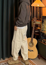 [virstyle original] INKKI two tuck Balloon Tapered Denim Pants 4COLOR