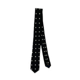 DOT pattern slim tie (black)
