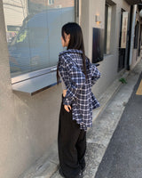 Pintuck banding slacks