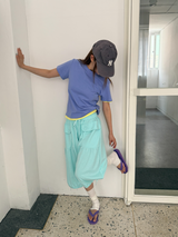 luv shirring bermuda pants 