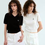 【V ネック & R ネック SET】[2 PACK] ミニマルロゴニットパッケージ _8 COLOR