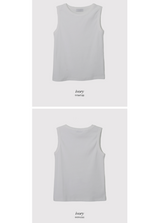 High Quality Basic Rib Sleeveless (5color)