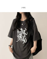 Gerty Vintage lettering boxy fit short-sleeved T-shirt