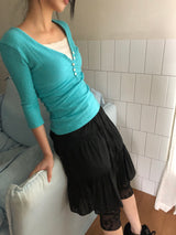 Hide Chiffon Tiered Midi Skirt
