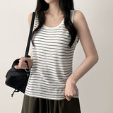 Viner Stripe Vest Knitwear Sleeveless