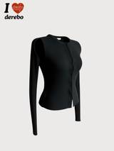 Vibe open long-sleeved cardigan knitwear