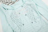 ヴェラ ストライプ フード レイヤード Tシャツ