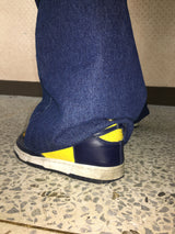 ヴィンテージバックプリントデニムパンツ