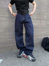 Esther Lettering Denim Pants 3C