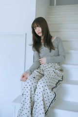 レースレターTシャツ (gray)
