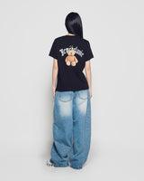 25FW WOMAN GOLD CHAIN BEAR DOLL SHORT SLEEVE T-SHIRT