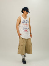DL Lettering Washing Sleeveless T