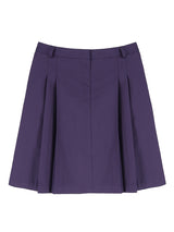 VIVID PLEATS SKIRT (GRAPE)