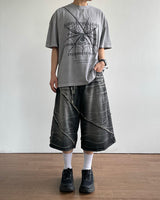 Slash Bermuda Denim Pants
