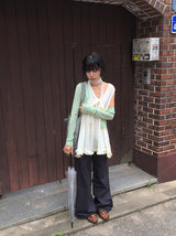 Mitoo Dot Wrinkle See-Through Muffler