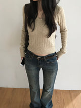 Miz V-neck knitwear (3 colors)