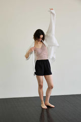 LUMINOUS OVERSIZED SHIRT / WHITE