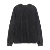 バタフライプリント長袖Tシャツ (DP779389802718)