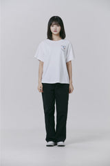 FMW フラワーロゴ Tシャツ (W) - ブラック
