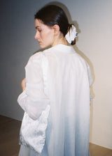 Lace Flower Scrunchie_White