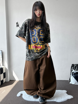 レニウム ミリタリー カモ レター パッチ ショートスリーブ Tシャツ 2カラー