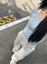 Bootcut wide banding pants