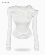 Rune Twist Cut-Out Top (2color)