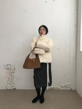 Le Hairi Half-Neck Quilted Coat (2 Colors)