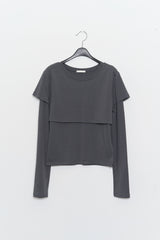 (W) Opening Layered Top (4color)