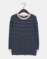 Ratto Stripe Color Long Sleeve Sweatshirt
