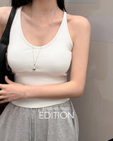 [MADE] Kuning halter‑neck sleeveless