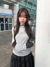 26SS★ [MADE]アモンボーダーカラーシャーリングフードTシャツ