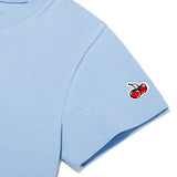 SIGNATURE BIG CHERRY CROP T-SHIRT - SKY 