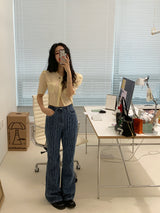 [MADE] Pharrell Punching Long Bootcut Denim