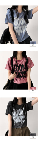 ムードピグメント半袖Tシャツ
