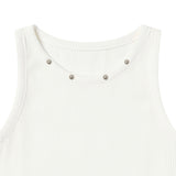 Ake Studded Sleeveless White [WOMEN]