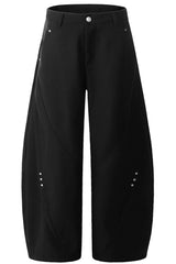 ヴィンテージストリートスタイルワイドレッグパンツ