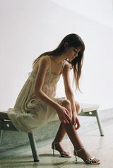 Antique lace dress - beige